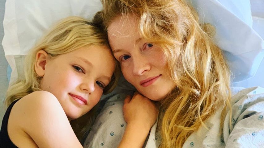 Kimberly Van Der Beek mit ihrer Tochter, November 2019