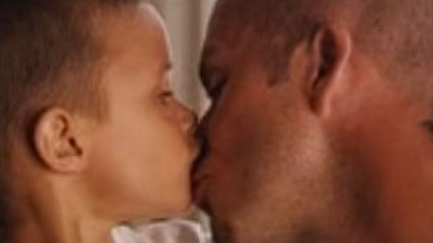 Romeo und David Beckham, britische Fußballspieler