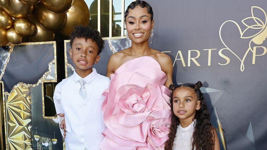 King Cairo Stevenson, Blac Chyna und Dream Kardashian bei der Eröffnung des Hearts Pure Salons