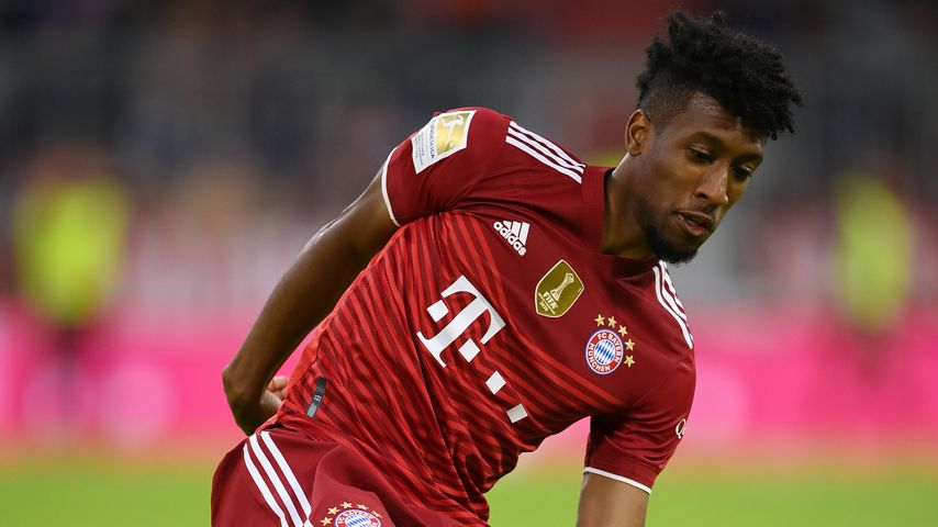 Kingsley Coman bei einem Spiel gegen Hertha BSC, 2021