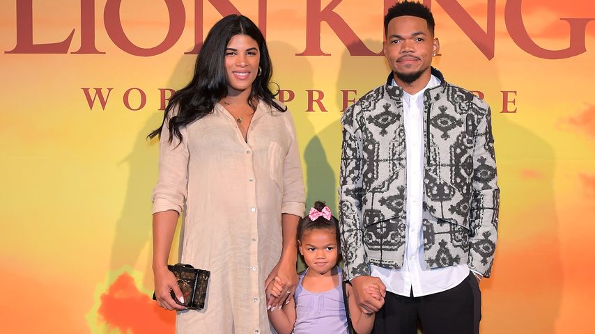 Kirsten Corley und Chance The Rapper mit ihrer Tochter