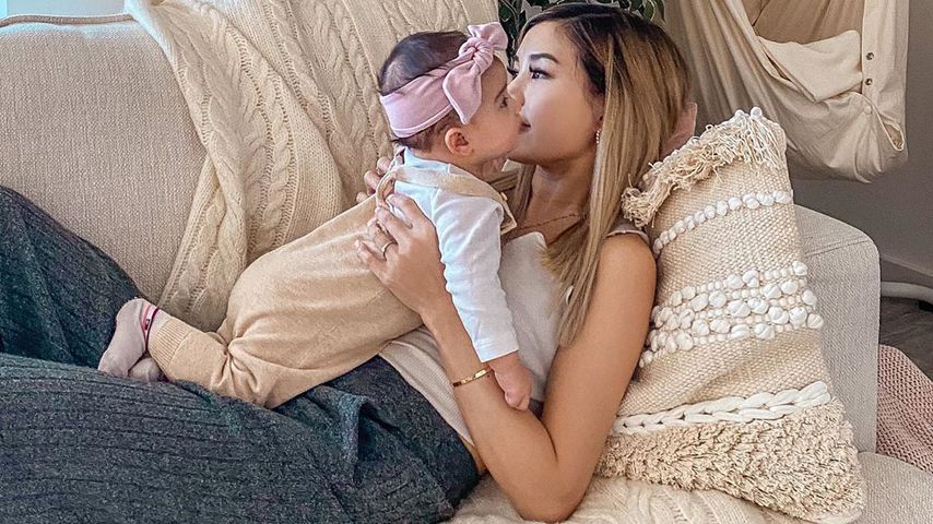 Influencerin Kisu mit Tochter Milena im März 2020