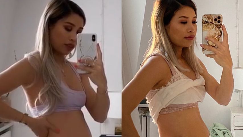 Kurz nach der Geburt: Kisus Bauch groß wie im sechsten Monat
