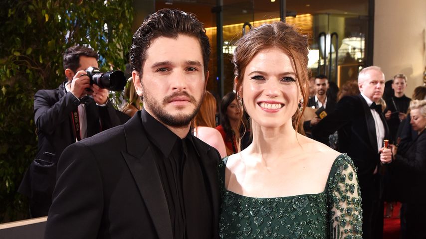 Kit Harington mit seiner Ehefrau Rose Leslie bei den Golden Globe Awards