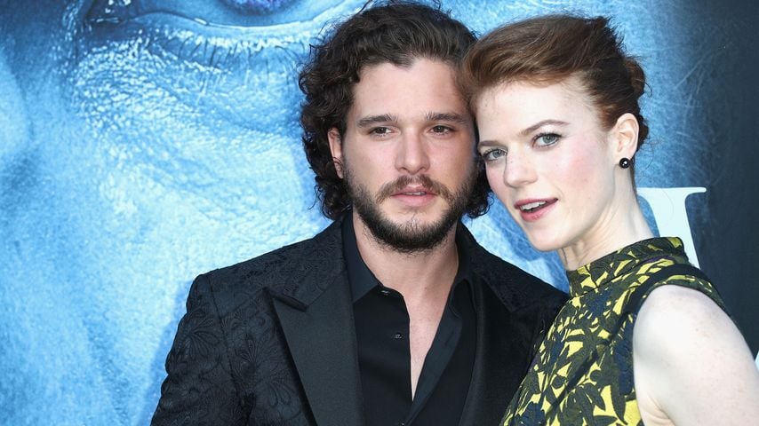 Kit Harington und Rose Leslie bei der "Game of Thrones"-Premiere in L.A. im Juli 2017