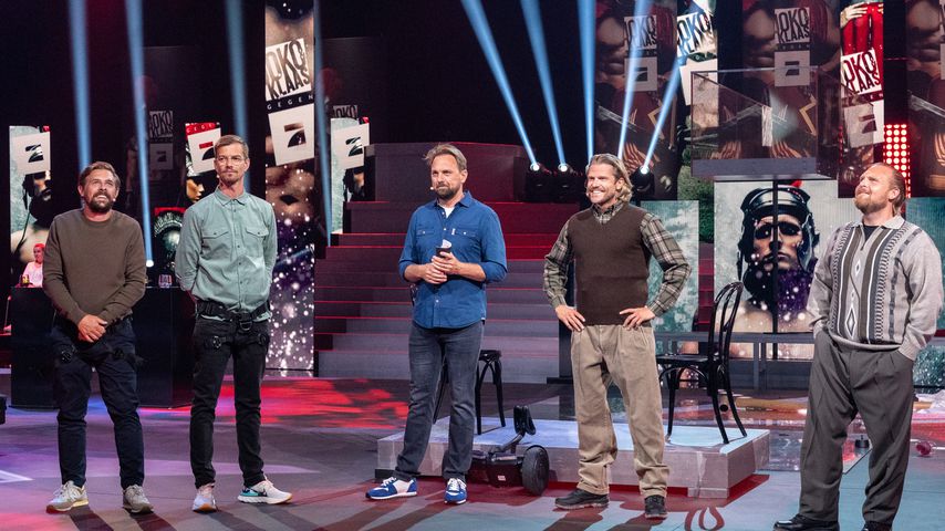 Klaas Heufer-Umlauf, Joachim Winterscheidt, Steven Gätjen, Paul Janke und Axel Stein (v.l.n.r.)