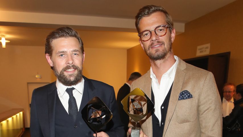 Klaas Heufer-Umlauf und Joko Winterscheidt im April 2018 in Marl, Nordrhein-Westfalen