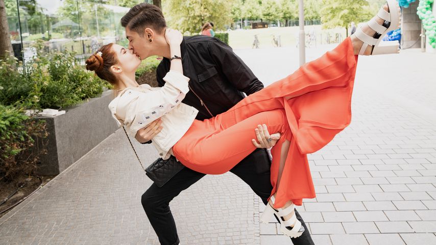 Klaudia Giez und Felipe Simon bei einer Veranstaltung der Mercedes-Benz Fashion Week, Juli 2019