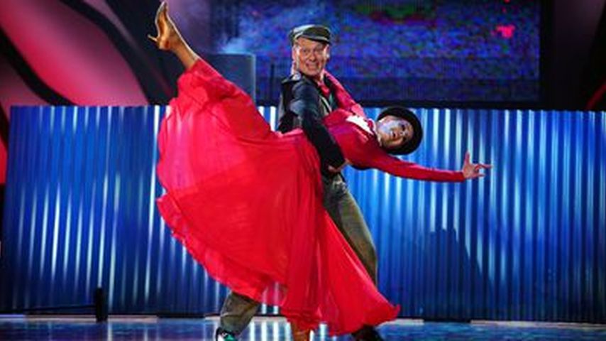 Knossi mit "Let's Dance"-Tanzpartnerin Isabel Evardsson