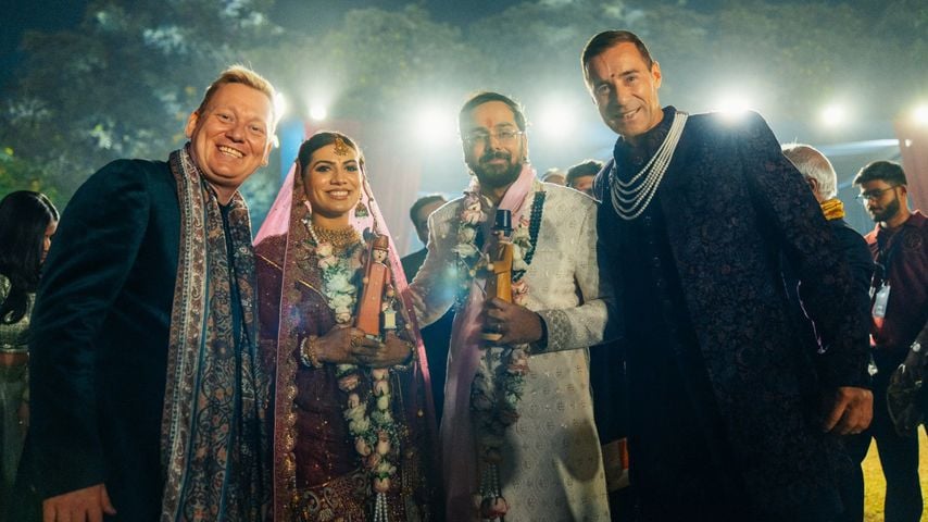 Knossi und Kai Pflaume bei "Die Braut, ihr Mann, die Eltern & Wir! Kai und Knossi auf Hochzeitsreise"