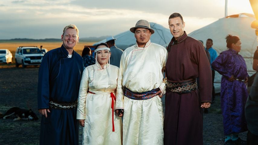 Knossi und Kai Pflaume bei "Die Braut, ihr Mann, die Eltern & Wir! Kai und Knossi auf Hochzeitsreise"