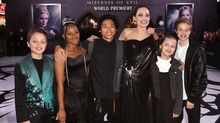 Knox, Zahara, Pax, Angelina Jolie, Vivienne und Shiloh