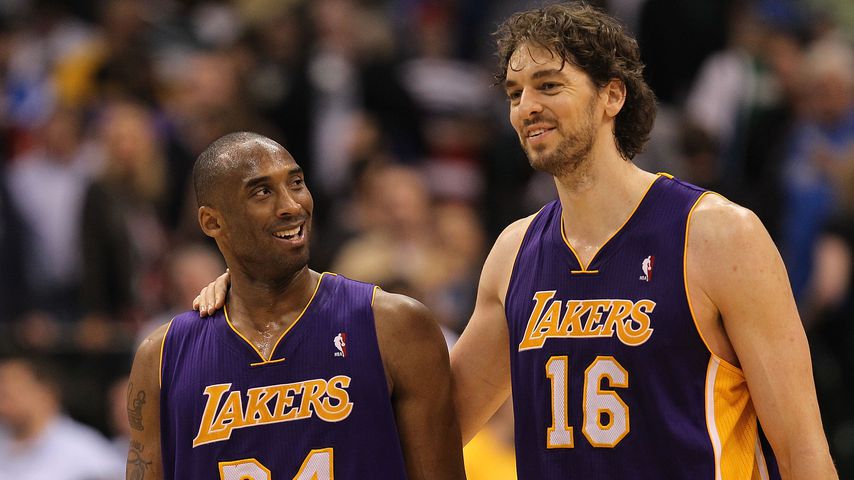 Kobe Bryant und Pau Gasol, Basketballstars