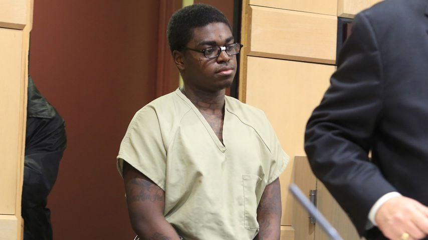Kodak Black bei seiner Bewährungsanhörung in Fort Lauderdale im April 2017