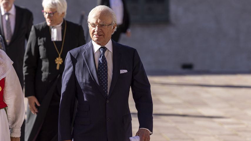 König Carl Gustaf von Schweden im Oktober 2022 in Uppsala