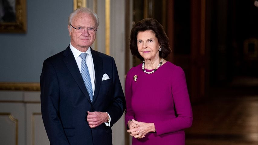 König Carl Gustaf von Schweden mit seiner Frau, Königin Silvia im Dezember 2020