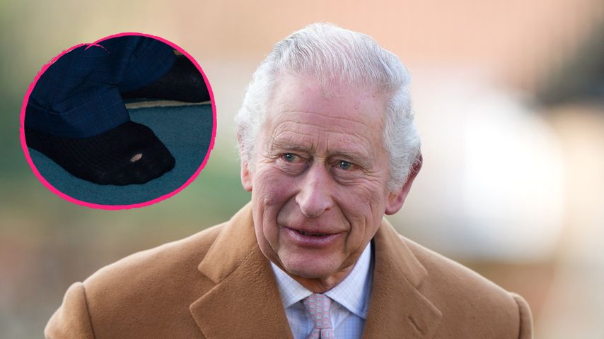 Bei Besuch in Moschee: König Charles hat Loch in der Socke!