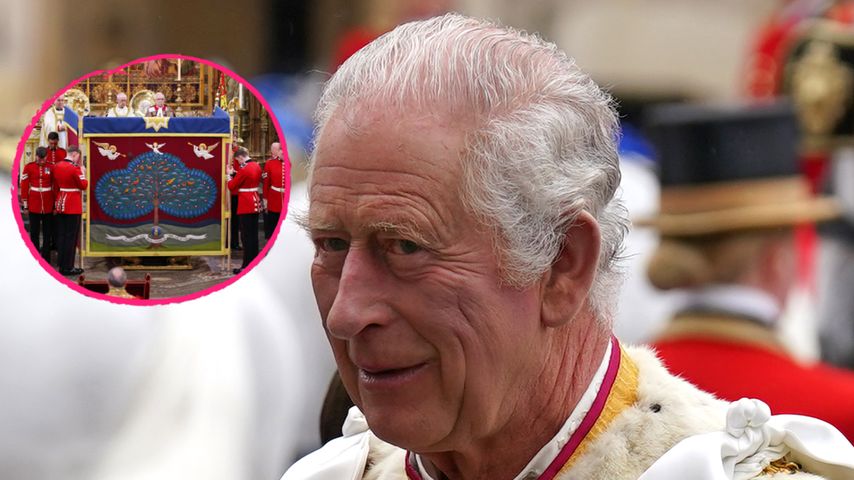 Heilige Salbung: König Charles III. bei Zeremonie versteckt