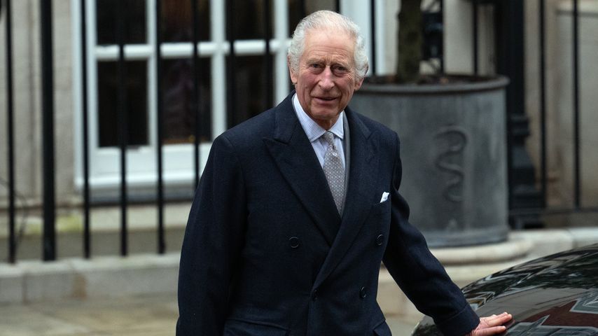 König Charles III. vorm Krankenhaus in London, Januar 2024
