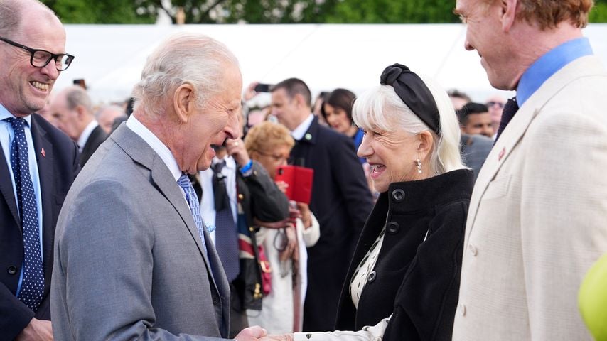 König Charles III, Helen Mirren und Damian Lewis bei der Garden Party im Buckingham-Palast, Mai 2026