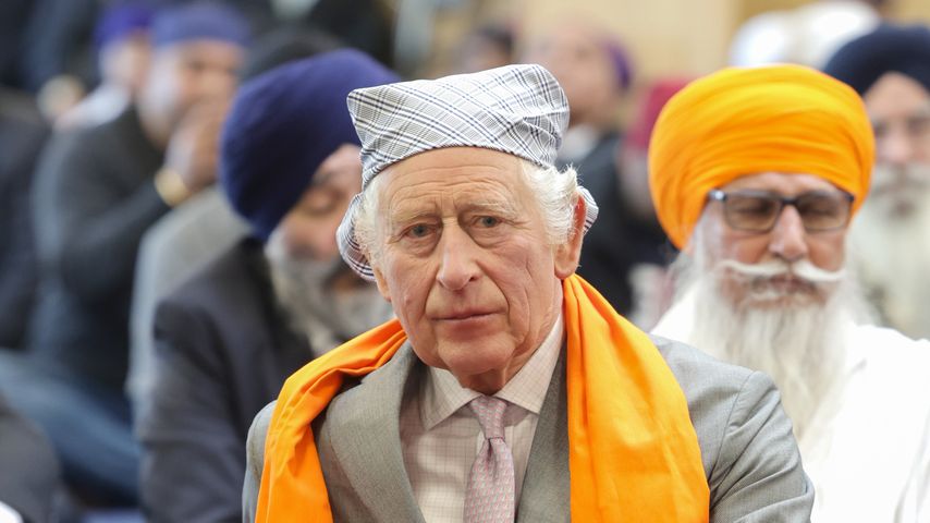 König Charles III. beim Besuch des Guru-Nanak-Gurdwara-Tempels im Dezember 2022