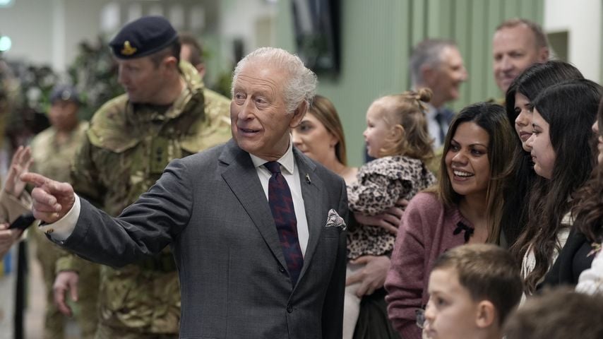 König Charles III. auf Thorney Island, Februar 2026