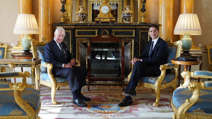 König Charles III. und der kanadische Premierminister Justin Trudeau im September 2022