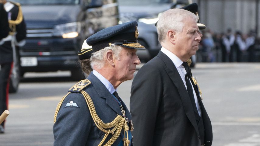 König Charles III. und Prinz Andrew, September 2022