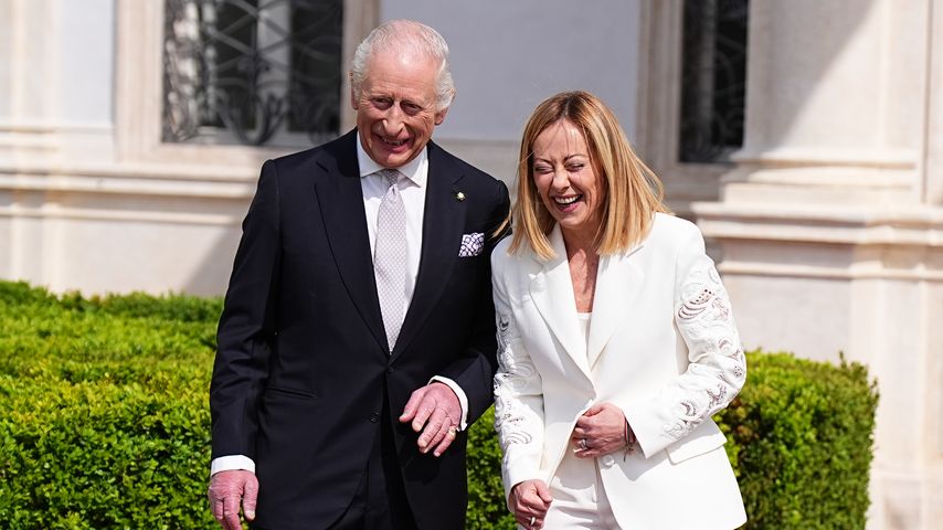 König Charles III. und die italienische Ministerpräsidentin Giorgia Meloni im April 2025 in Rom