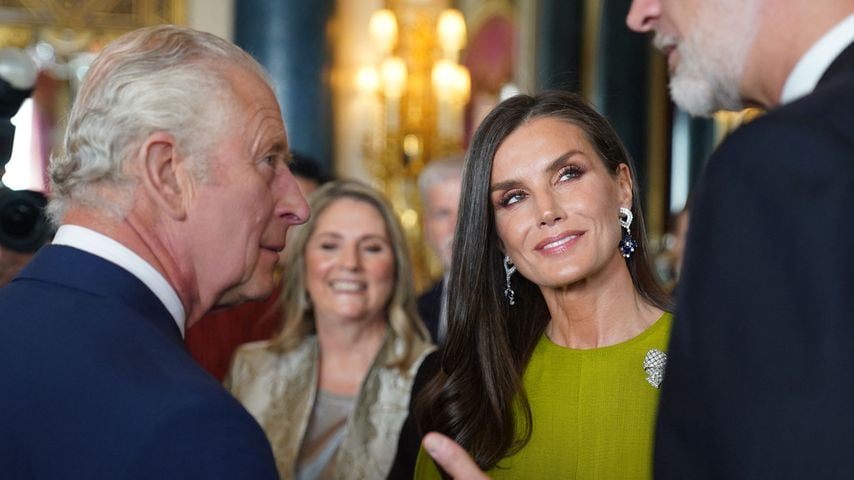König Charles mit Königin Letizia und König Felipe von Spanien im Mai 2023