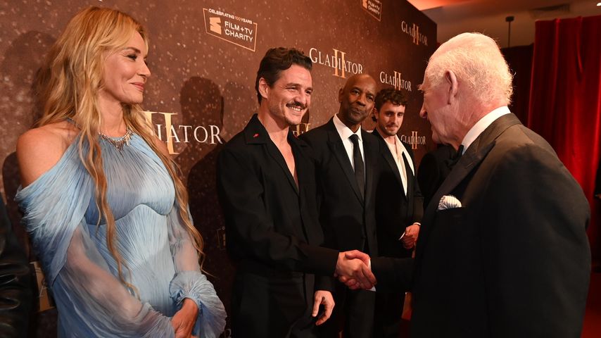 König Charles mit Connie Nielsen, Pedro Pascal, Denzel Washington und Paul Mescal