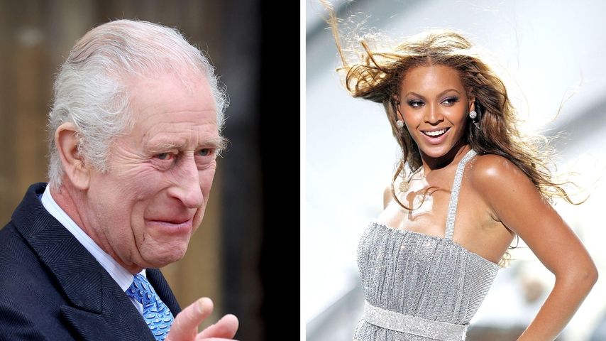 Collage: König Charles und Beyoncé