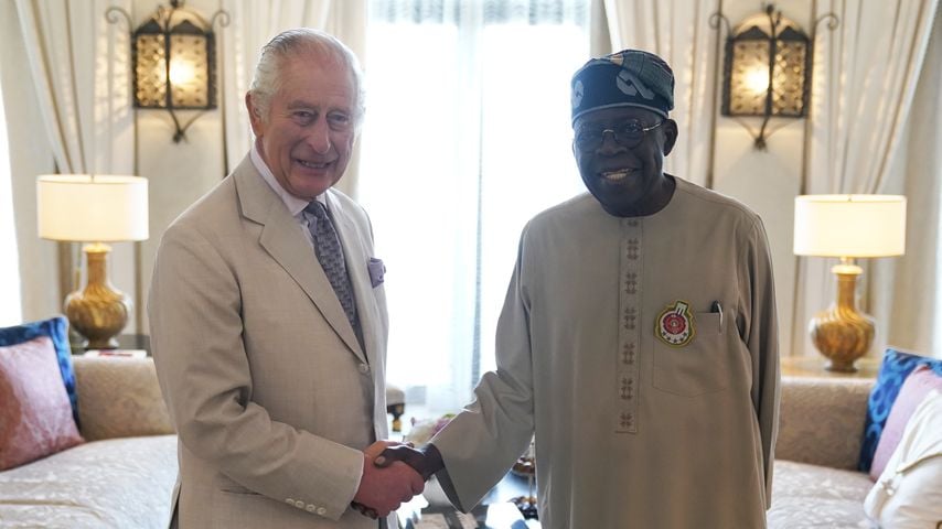 König Charles und der nigerianische Präsident bei der Klimakonferenz, November 2023 in Dubai
