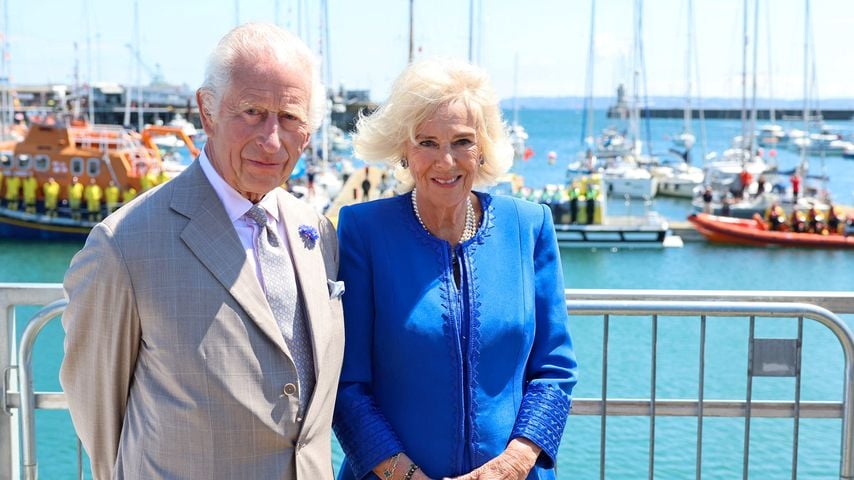 König Charles und Königin Camilla zu Besuch auf Guernsey im Juli 2024