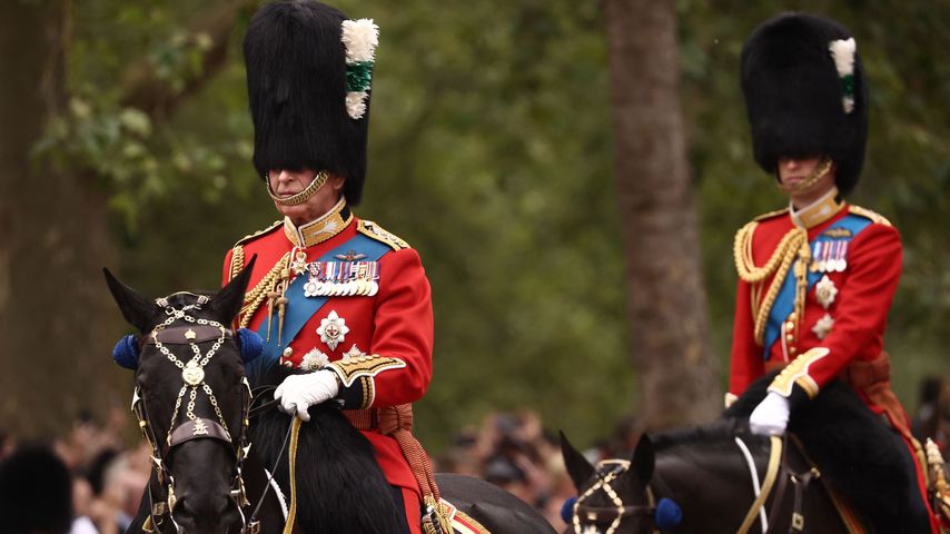 König Charles und Prinz William beim Trooping the Colour 2023
