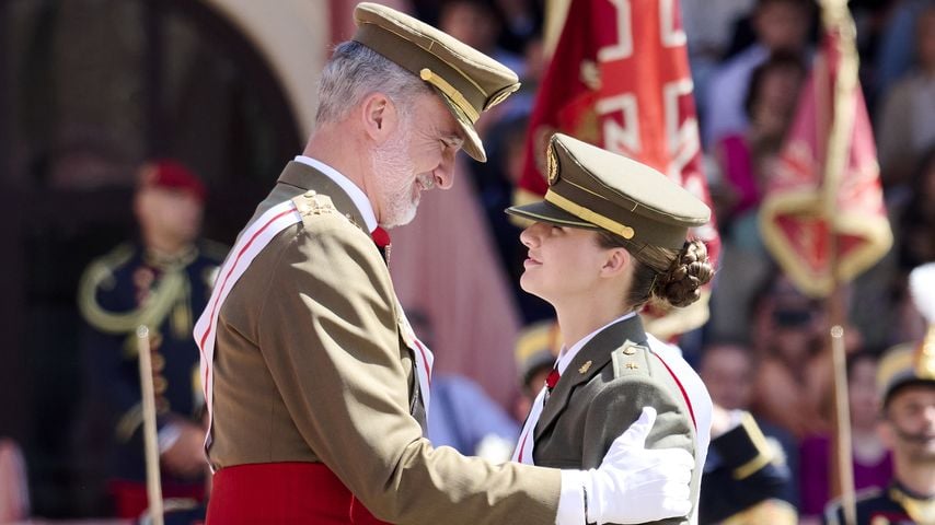 König Felipe mit seiner Tochter Prinzessin Leonor, Juli 2024