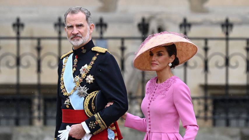 König Felipe und Königin Letizia von Spanien bei König Charles' Krönung