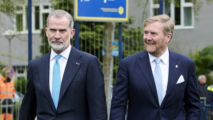 König Felipe VI. von Spanien und König Willem-Alexander besuchen die Johan Cruyff Foundation in Amsterdam