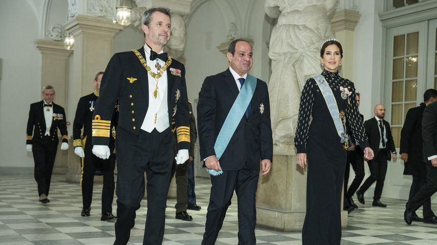 König Frederik, Präsident Abdel Fattah al-Sisi und Königin Mary, Dezember 2024