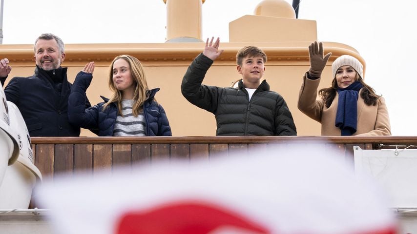 Unerwartet: Die Zwillinge begleiten König Frederik und Mary