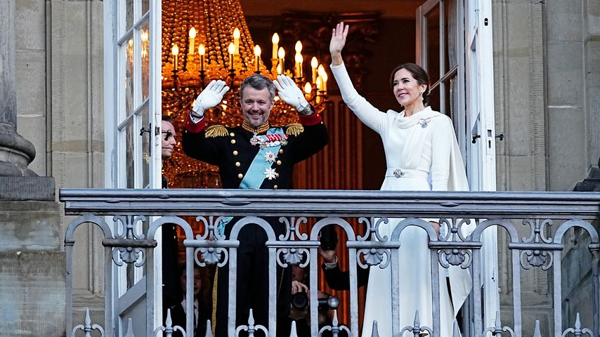 König Frederik und Königin Mary von Dänemark bei der Krönung im Januar 2024