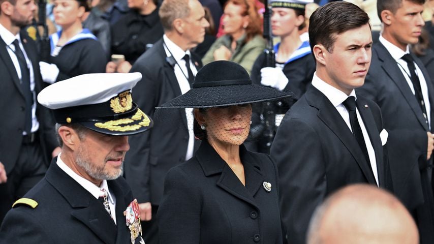 Bei Haralds Beerdigung: Darum verschwand Kronprinz Christian