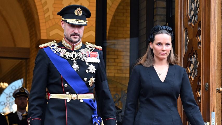 König Haakon und Kronprinzessin Ingrid Alexandra bei der Eröffnung des 171. Stortings in Oslo