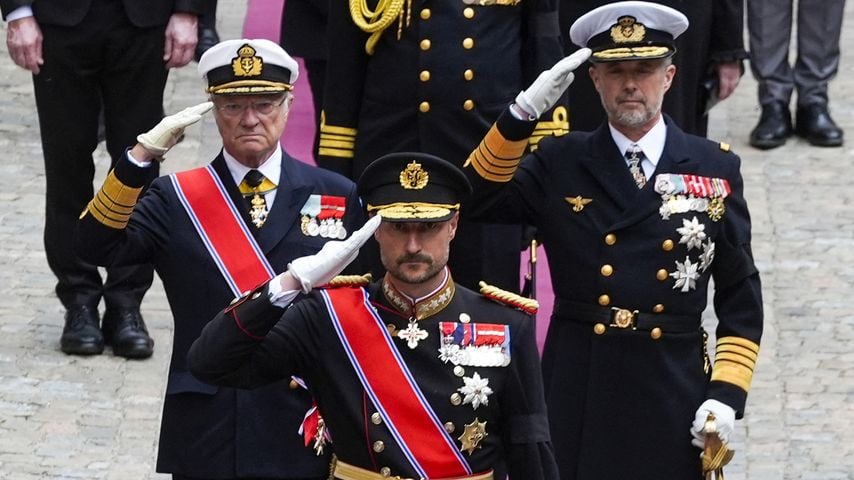 Die Trauerlooks der Royals bei König Haralds Staatsbegräbnis