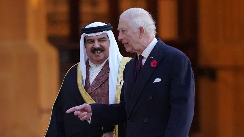 König Hamad bin Isa Al Khalifa und König Charles III. im Schloss Windsor, November 2024