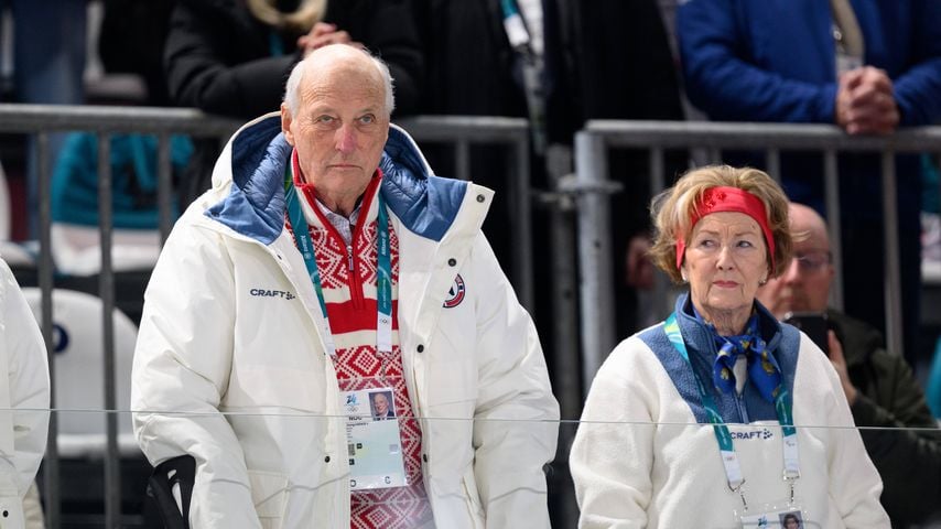 König Harald V. und Königin Sonja von Norwegen bei den Olympischen Winterspielen 2026 in Mailand