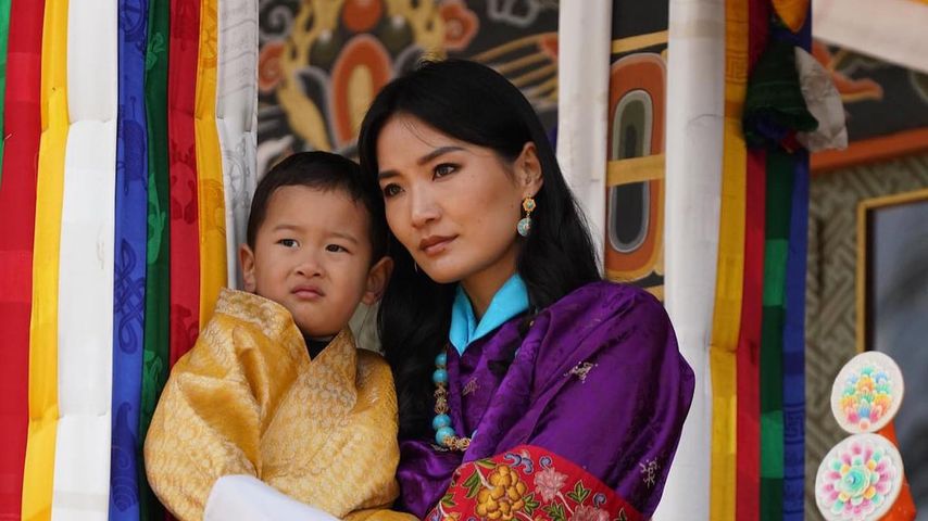 König Jigme Khesar Namgyel Wangchuck Sohn und Königin Jetsun