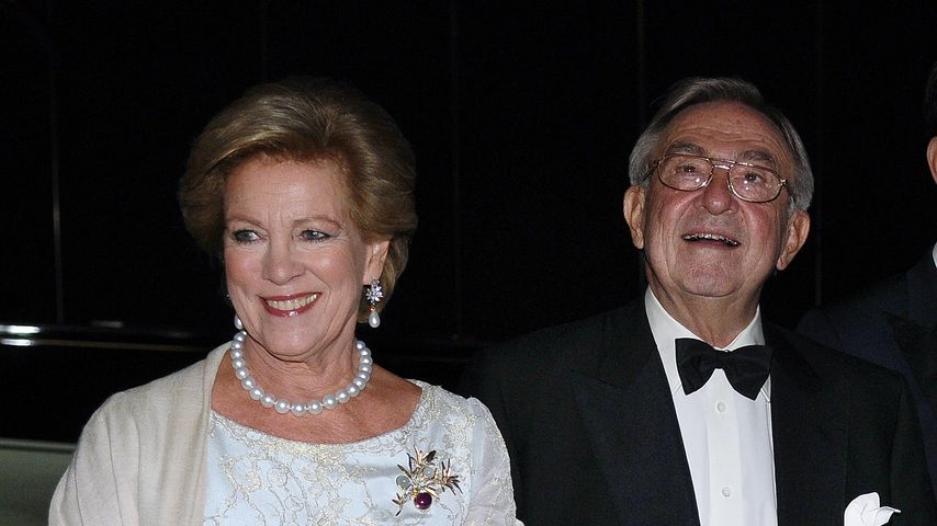 König Konstantin von Griechenland und seine Frau bei ihrer Goldenen Hochzeit 2014
