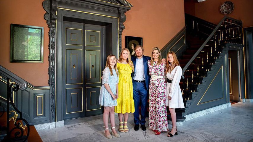 König Willem-Alexander und Königin Maxima mit ihren Töchtern Ariane, Amalia und Alexia
