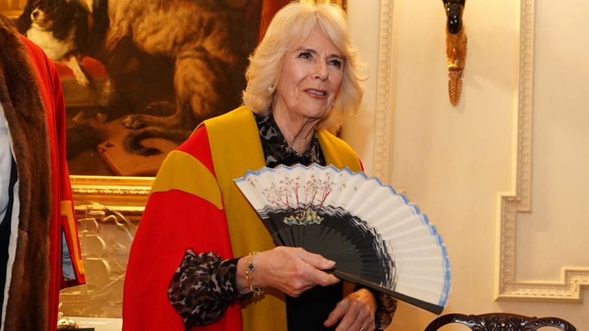 Königin Camilla wird Ehrenmitglied der Worshipful Company of Fan Makers, 2024